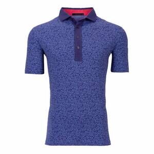 NEW GREYSON CLOTHIERS men's island fever polo shirt in floral blue purple